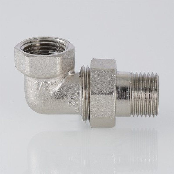 Валтек фитинг резьбовой–сгон угловой разъемный VTr.098.N, 1", Valtec