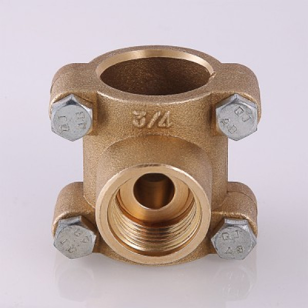 Валтек VTr.755.G ремонтная обойма-тройник, 1/2" х 1/2" х 1/2", Valtec