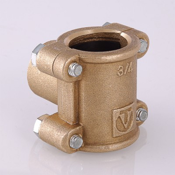 Валтек VTr.755.G ремонтная обойма-тройник, 3/4" х 1/2" х 3/4", Valtec