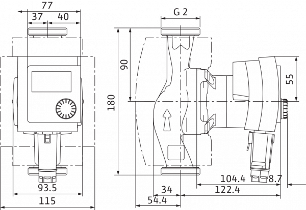 Stratos PICO 30/1-4 Wilo, циркуляционный насос Вило