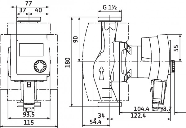 Stratos PICO 25/1-6 Wilo, циркуляционный насос Вило